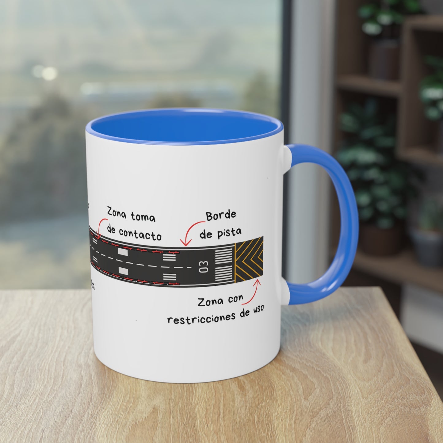 Taza 11oz / Infografía de la pista